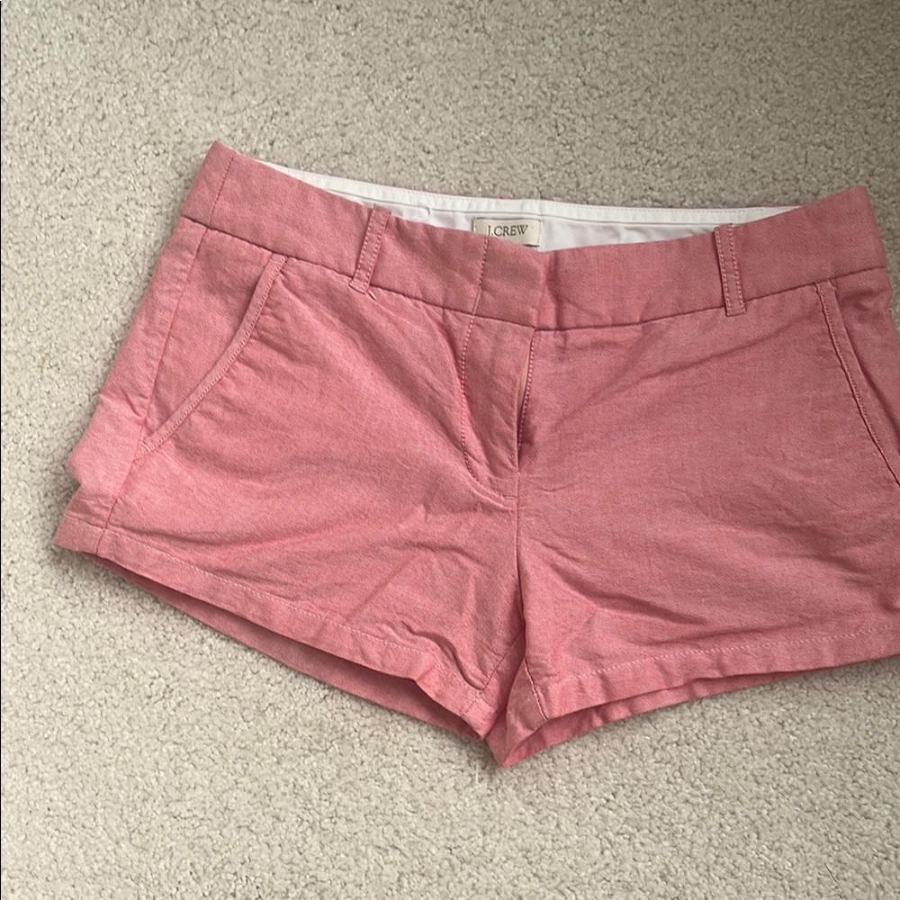 J. Crew Pink Bermuda Shorts Tailored Cotton Blend